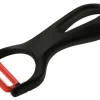 Fackelmann Ziehschäler Ergonomic Keramik Schwarz-Rot-Weiß