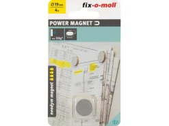 Fix-o-moll Magnetscheibe Neodym Ø 19 mm x 3 mm Silber