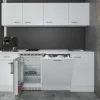 Flex-Well Classic Büroküche Wito 210 cm Weiß