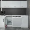 Flex-Well Classic Büroküche Wito 210 cm Weiß