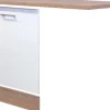 Flex-Well Classic Geschirrspüler-Paket vollintegriert Florida Weiß-Sonoma Eiche