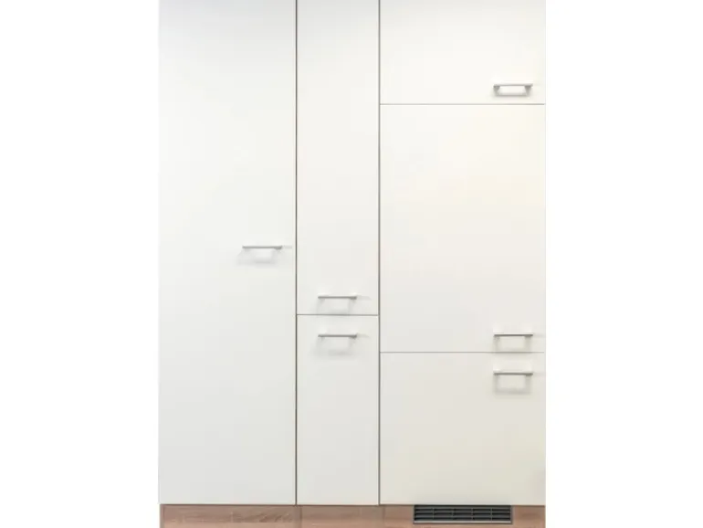 Flex-Well Classic Küchenerweiterung Florida 140 cm Weiß-Sonoma Eiche Nachbildung