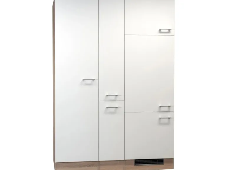 Flex-Well Classic Küchenerweiterung Florida 140 cm Weiß-Sonoma Eiche Nachbildung