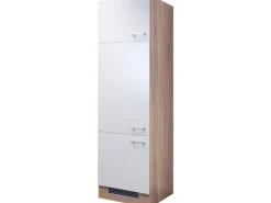 Flex-Well Classic Küchen-Geräteumbauschrank Florida 60 cm Weiß-Sonoma Eiche