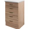 Flex-Well Classic Küchen-Schubkasten-Unterschrank 50 cm Oslo Sonoma Eiche