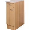 Flex-Well Classic Küchen-Unterschrank Nano 30 cm Buche Nachbildung