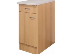 Flex-Well Classic Küchen-Unterschrank Nano 40 cm Buche Nachbildung