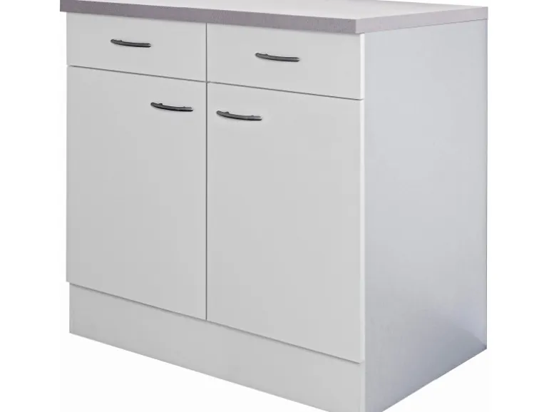 Flex-Well Classic Küchen-Unterschrank Wito 80 cm Weiß