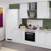Flex-Well Classic Küchenzeile Wito 310 cm mit Apothekerschrank Weiß