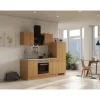 Flex-Well Classic Küchenzeile Nano 220 cm Buche