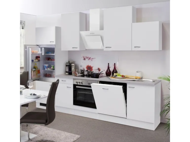 Flex-Well Classic Küchenzeile Wito 280 cm Weiß