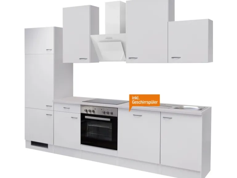 Flex-Well Classic Küchenzeile Wito 280 cm Weiß