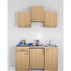 Flex-Well Classic Küchenzeile Nano 150 cm Buche Nachbildung