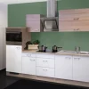 Flex-Well Classic Küchenzeile Florida 270 cm Weiß-Sonoma Eiche Nachbildung