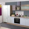Flex-Well Classic Küchenzeile Florida 300 cm Sonoma Eiche-Weiß-Sonoma Eiche