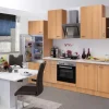 Flex-Well Classic Küchenzeile Nano 280 cm Buche Nachbildung