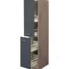 Flex-Well Exclusiv Küchen-Apothekerschrank Morena 30cm Basaltgrau-San Remo