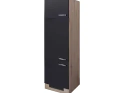 Flex-Well Exclusiv Küchen-Geräteumbauschrank Lara 60 cm Anthrazit-San Remo Eiche