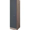 Flex-Well Exclusiv Küchen-Geschirrschr. Morena 50cm Basaltgrau - San Remo Eiche