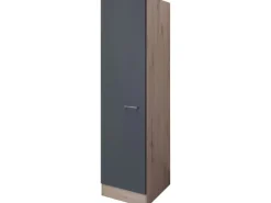 Flex-Well Exclusiv Küchen-Geschirrschr. Morena 50cm Basaltgrau - San Remo Eiche