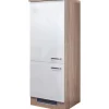 Flex-Well Exclusiv Küchen-Geräteumbauschrank Valero 60 cm Hochglanz Weiß