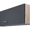 Flex-Well Exclusiv Küchen-Kurz-Oberschrank Morean 100x32cm Basaltgrau-San Remo