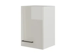 Flex-Well Exclusiv Küchen-Oberschrank Lund 30x55cm Lichtgrau glänzend-Rauchgrau