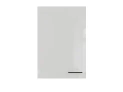 Flex-Well Exclusiv Küchen-Oberschrank Lund 60x89cm Lichtgrau glänzend-Rauchgrau