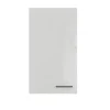 Flex-Well Exclusiv Küchen-Oberschrank Lund 50x89cm Lichtgrau glänzend-Rauchgrau