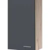 Flex-Well Exclusiv Küchen-Oberschrank groß Morena 50x89cm Basaltgrau-San Remo