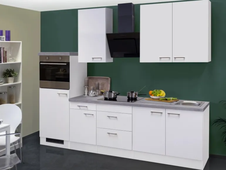 Flex-Well Exclusiv Küchenzeile Joelina 270 cm Weiß