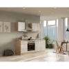 Flex-Well Exclusiv Küchenzeile Orlando 210 cm Kaschmir Glanz - Sonoma Eiche