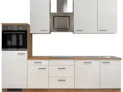 Flex-Well Exclusiv Küchenzeile Vintea 280 cm Magnolia-Lancelot Oak