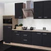 Flex-Well Exclusiv Küchenzeile Lara 270 cm Anthrazit-San Remo Eiche NB