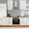 Flex-Well Exclusiv Küchenzeile Vintea 310 cm Magnolia-Lancelot Oak