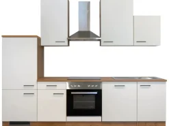 Flex-Well Exclusiv Küchenzeile Vintea 280 cm Magnolia-Lancelot Oak