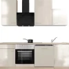 Flex-Well Exclusiv Küchenzeile Orlando 220 cm Kaschmir Glanz - Sonoma Eiche