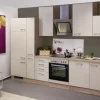 Flex-Well Exclusiv Küchenzeile Orlando 310 cm Kaschmir Glanz-Sonoma Eiche
