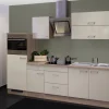 Flex-Well Exclusiv Küchenzeile Orlando 270 cm Kaschmir Glanz-Sonoma Eiche NB