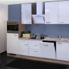 Flex-Well Exclusiv Küchenzeile Valero 280 cm Hochglanz Weiß-Sonoma Eiche NB