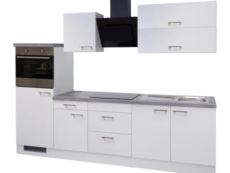 Flex-Well Exclusiv Küchenzeile Joelina 270 cm Weiß
