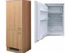Flex-Well Exclusiv Kühlschrank-Umbau Nano mit Kühlschrank PKM KS 120.4A+ EB