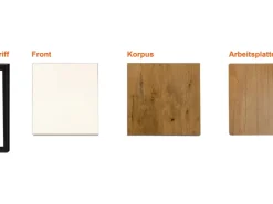 Flex-Well Exclusiv Musterpaket Küchenzeile Vintea Magnolia-Lancelot Oak NB
