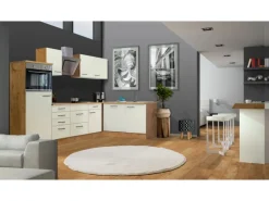 Flex-Well Exclusiv Winkelküche Vintea 280x170 cm Magnolia-Lancelot Oak