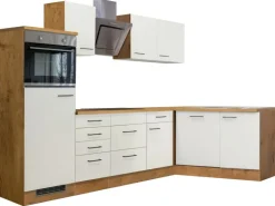 Flex-Well Exclusiv Winkelküche Vintea 280x170 cm Magnolia-Lancelot Oak