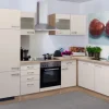 Flex-Well Exclusiv Winkelküche Orlando 280 cm Kaschmir Glanz-Sonoma Eiche