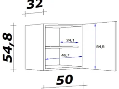 Flex-Well Küchen-Oberschrank Lucca 50 cm