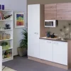 Flex-Well Singleküche 150 cm Florida Weiß-Sonoma Eiche
