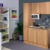 Flex-Well Singleküche 130 cm Nano Buche