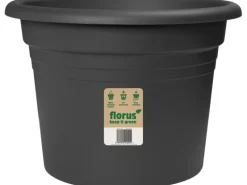 Florus Pflanztopf Mediterran Cilindro Ø 25 cm Anthrazit